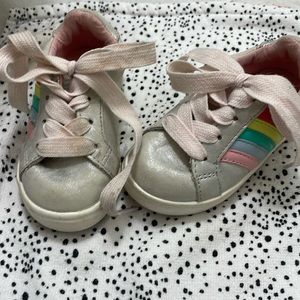 Rainbow sneakers!